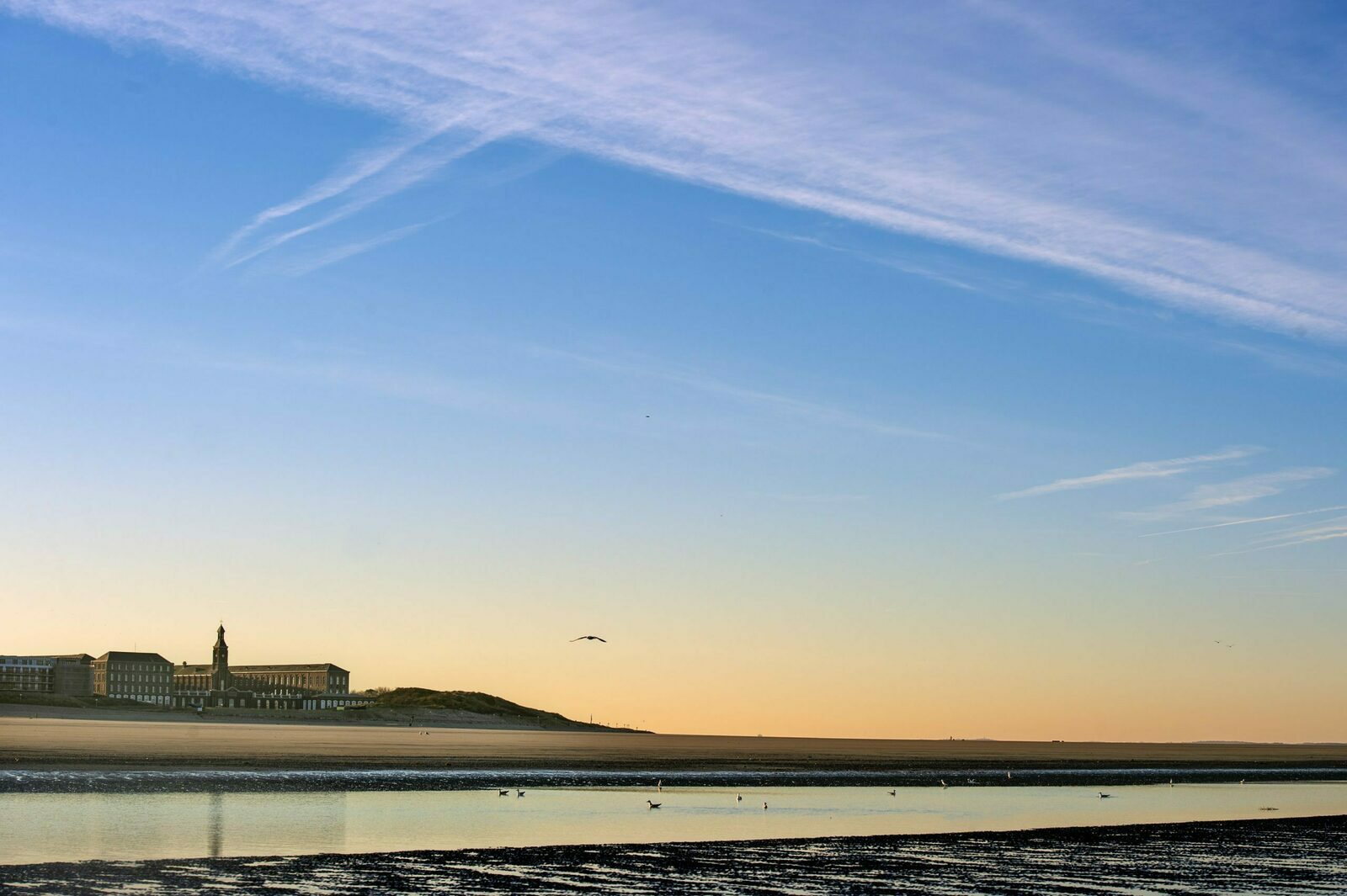 Le littoral de Berck-sur-Mer au couchant